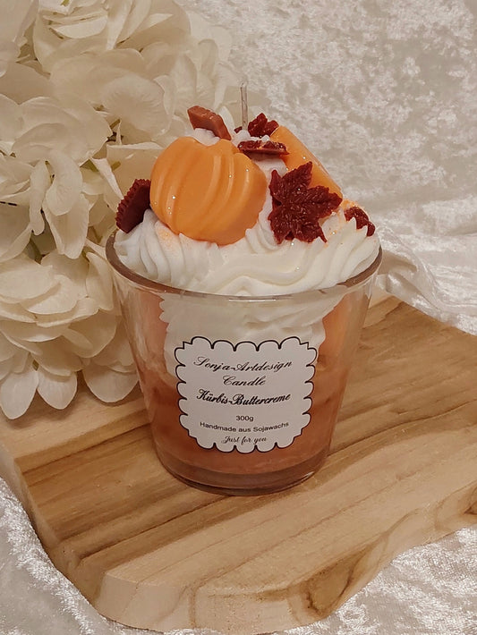 Duftkerze Kürbis-Buttercreme 300g