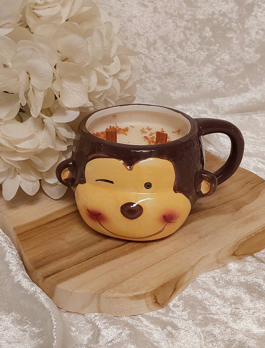 Duftkerze Affenfürze in Keramikschale oder Tasse