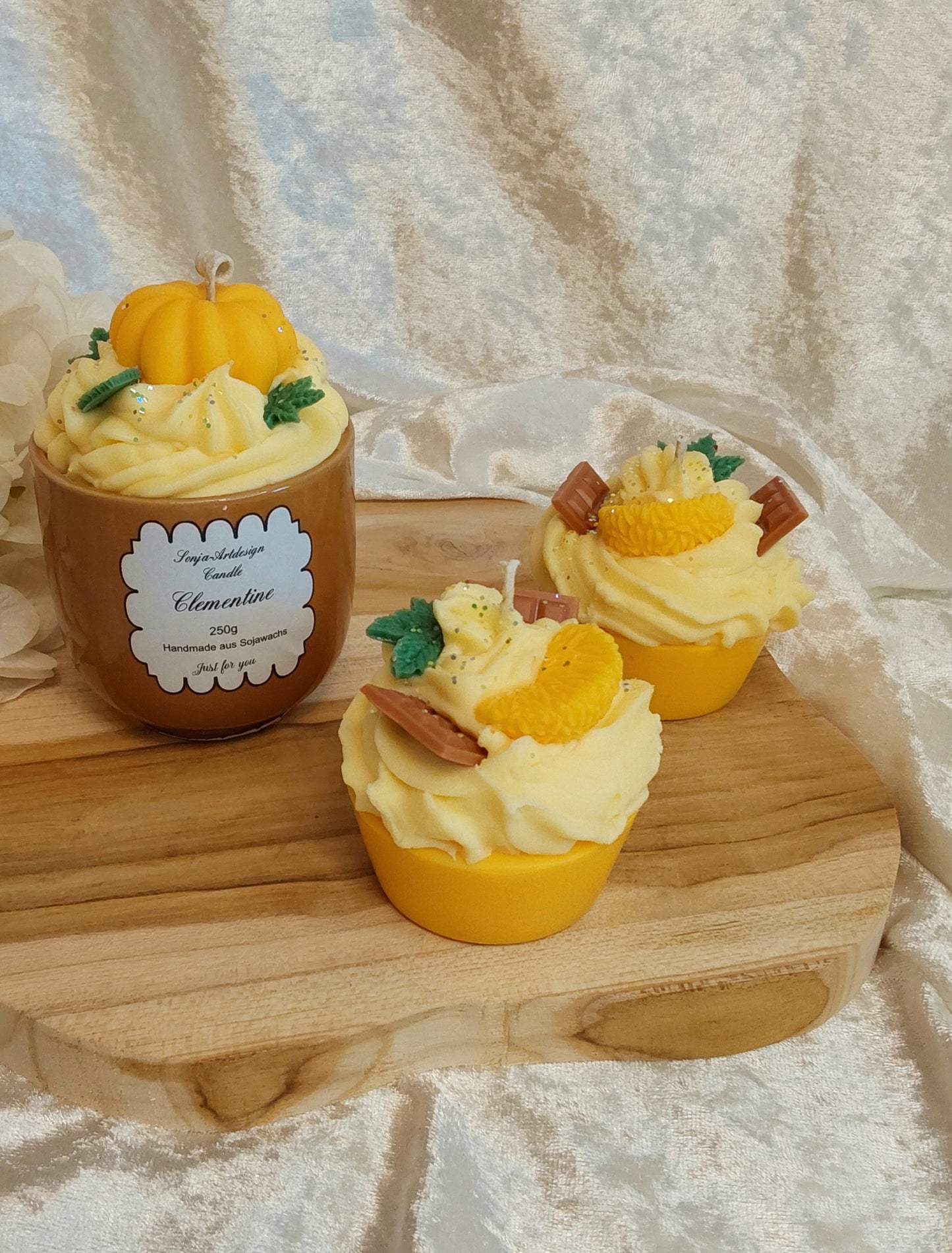 Dessertkerze Clementinen 250g