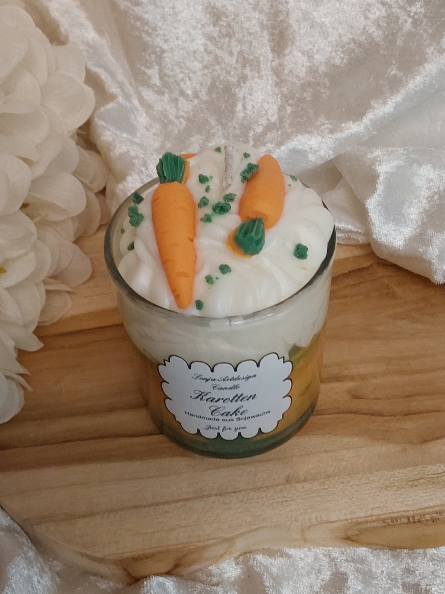 Dessertkerze Karotten Cake