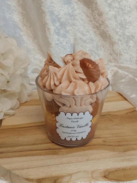 Dessertkerze Kastanie Vanille 270g