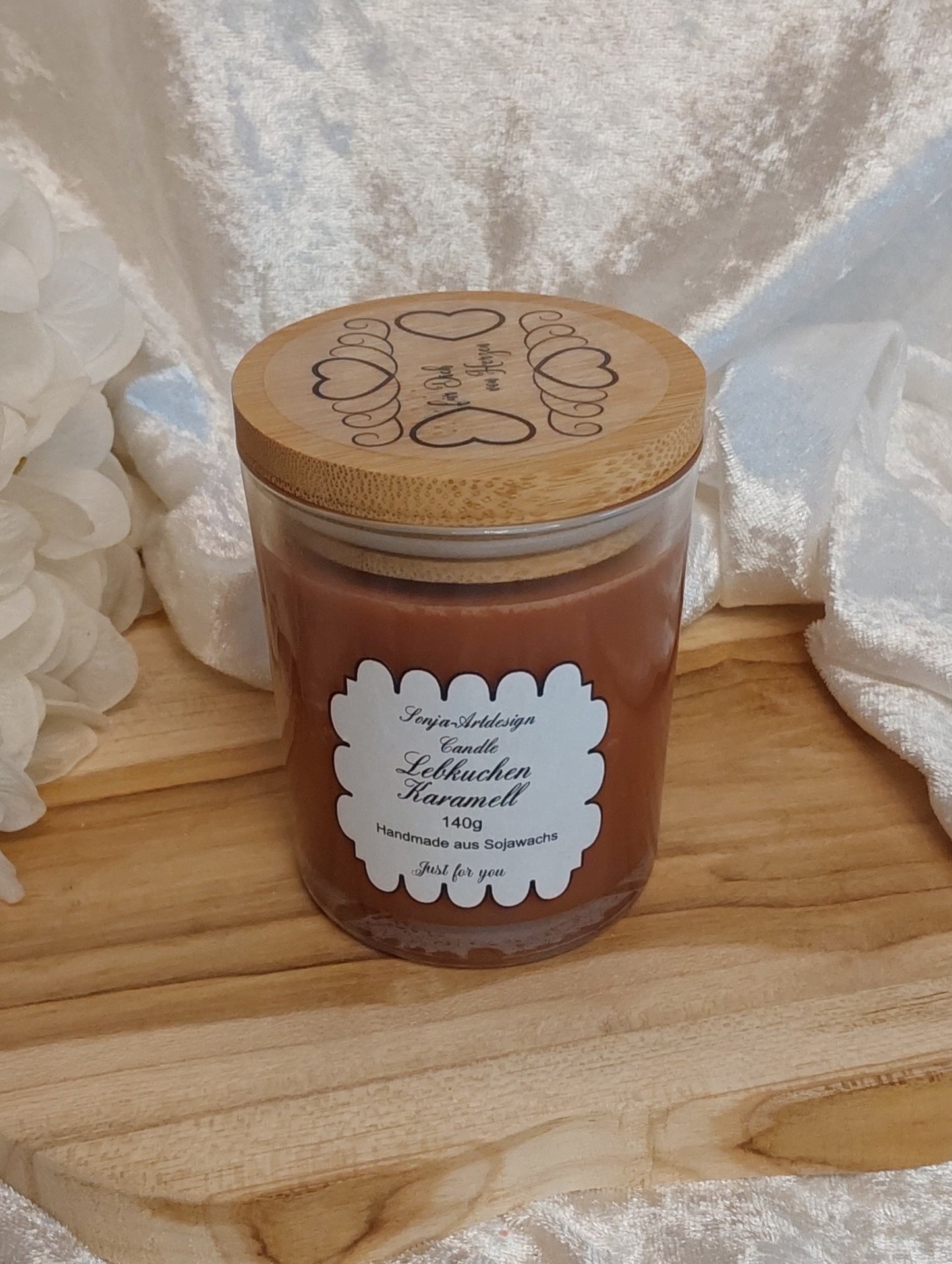 Duftkerze im Glas Lebkuchen Karamell