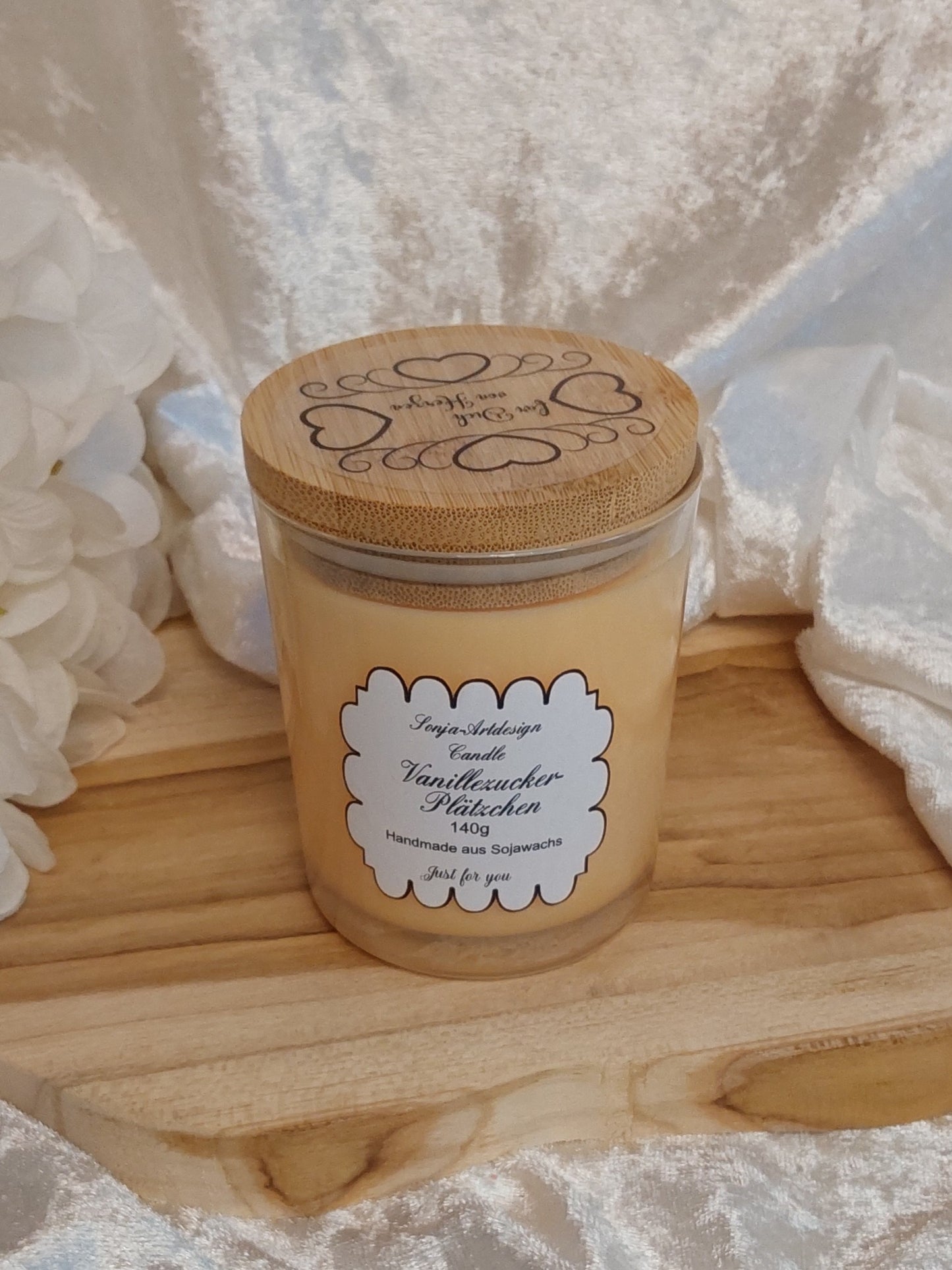 Duftkerze im Glas Vanillezuckerplätzchen