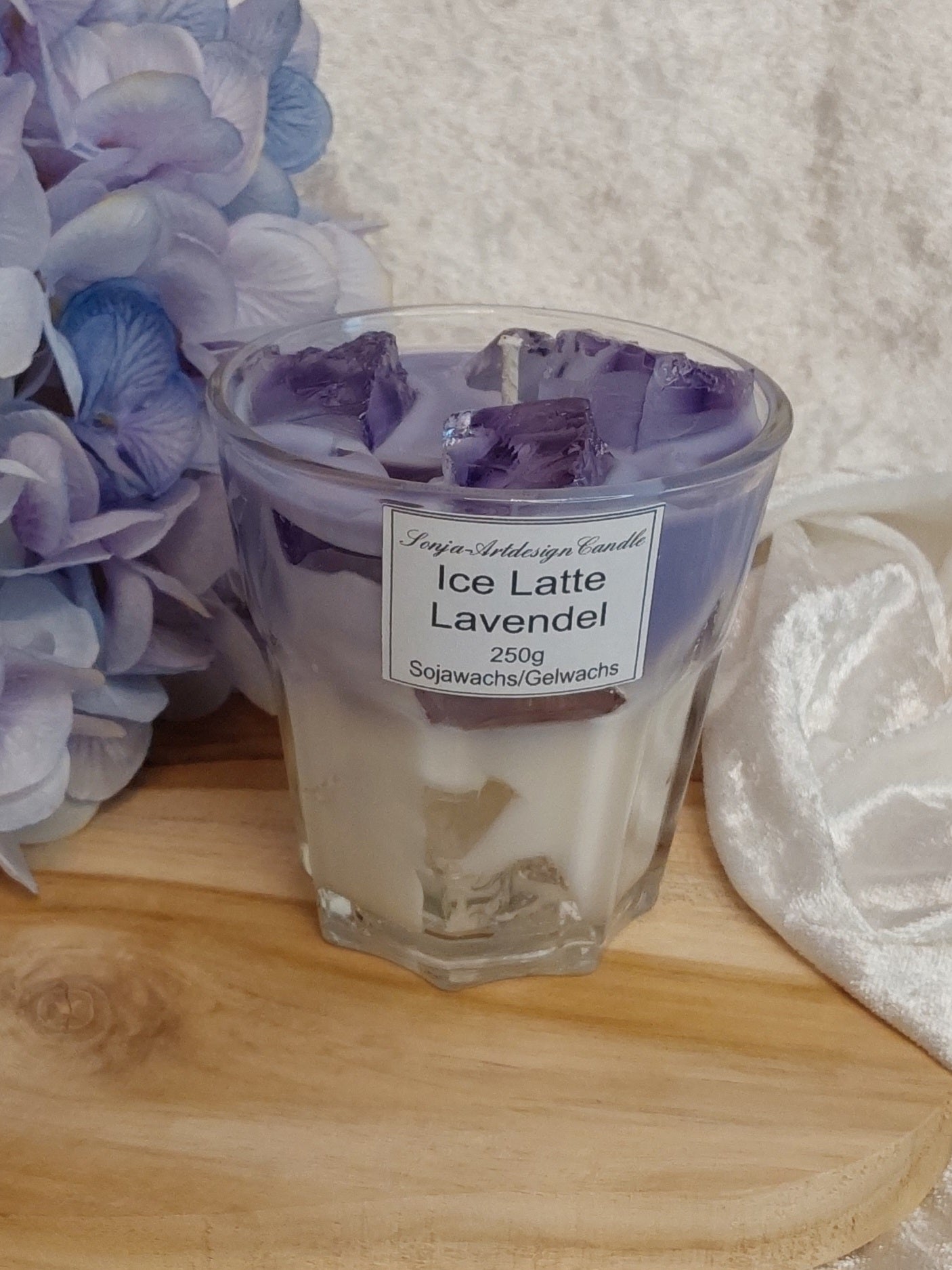 Ice Latte Kerze Lavendel