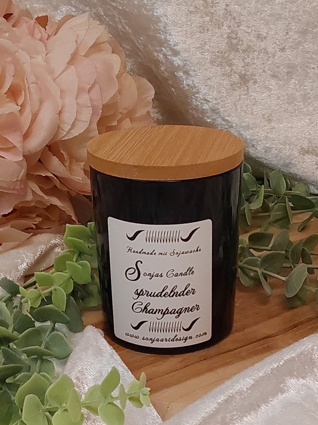 Sprudelnder Champagner Duftkerze