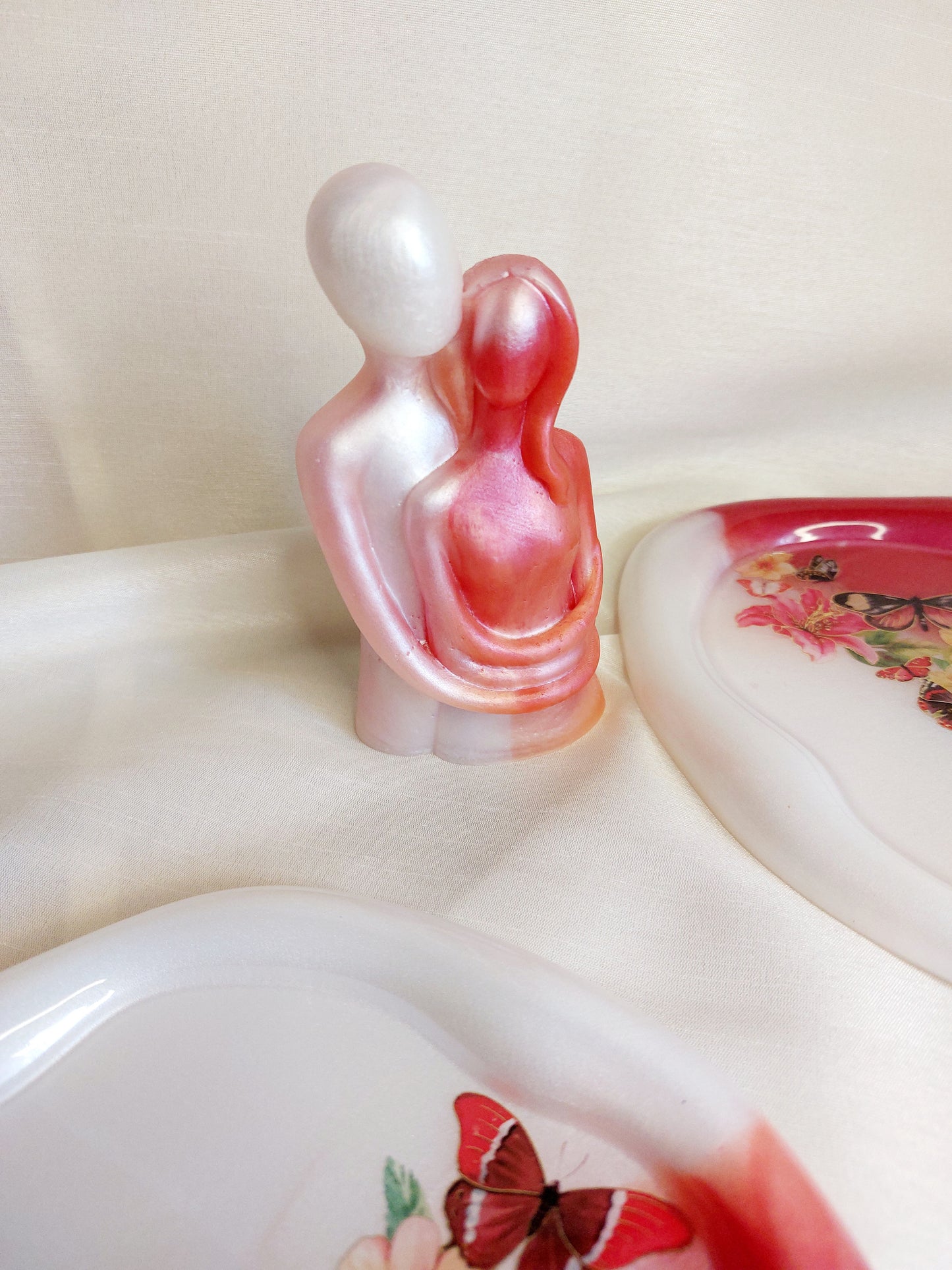 Resin Tabletts Figur Teelicht Set