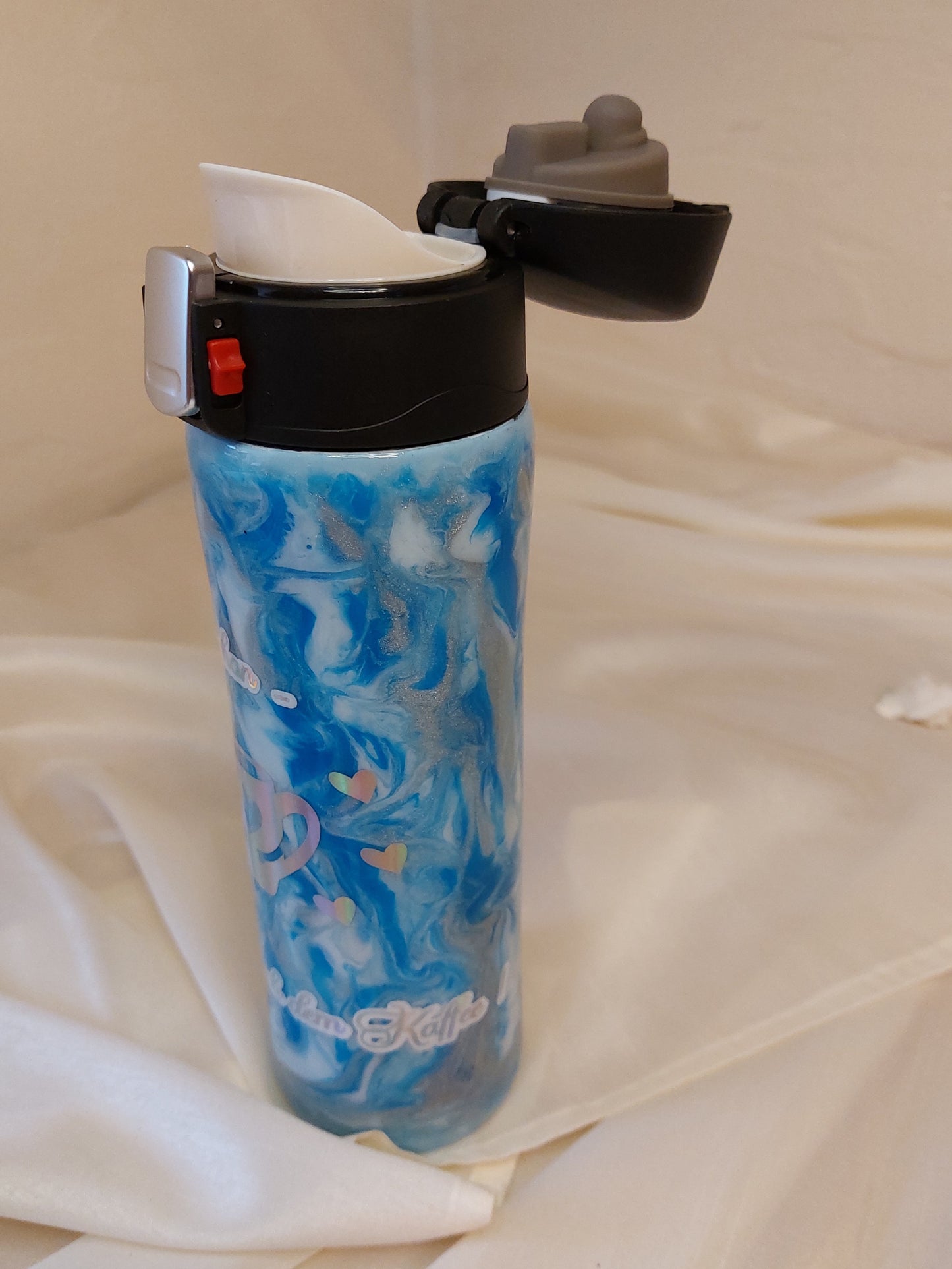 Tumbler mit Klappdeckel Spruch