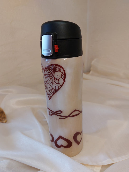 Tumbler Herz Spruch Klappdeckel