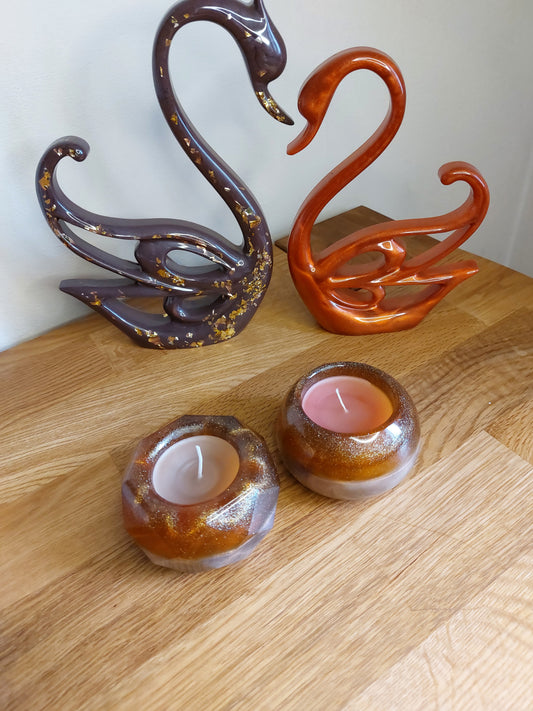 Resin Teelichter 2er Set