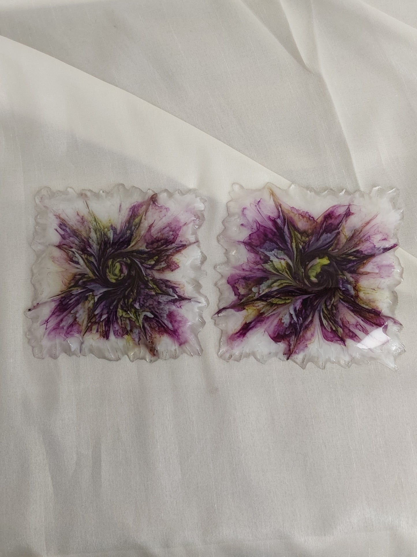 Untersetzer mit Blume-Effekt 2er Set