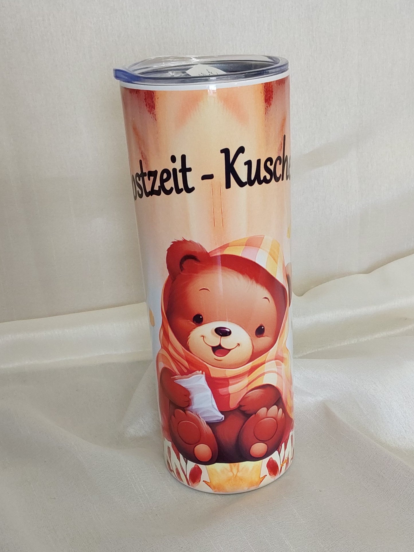 Tumbler Strohhalm Spruch Design sublimiert