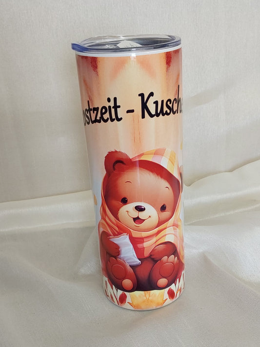 Tumbler Strohhalm Spruch Design sublimiert