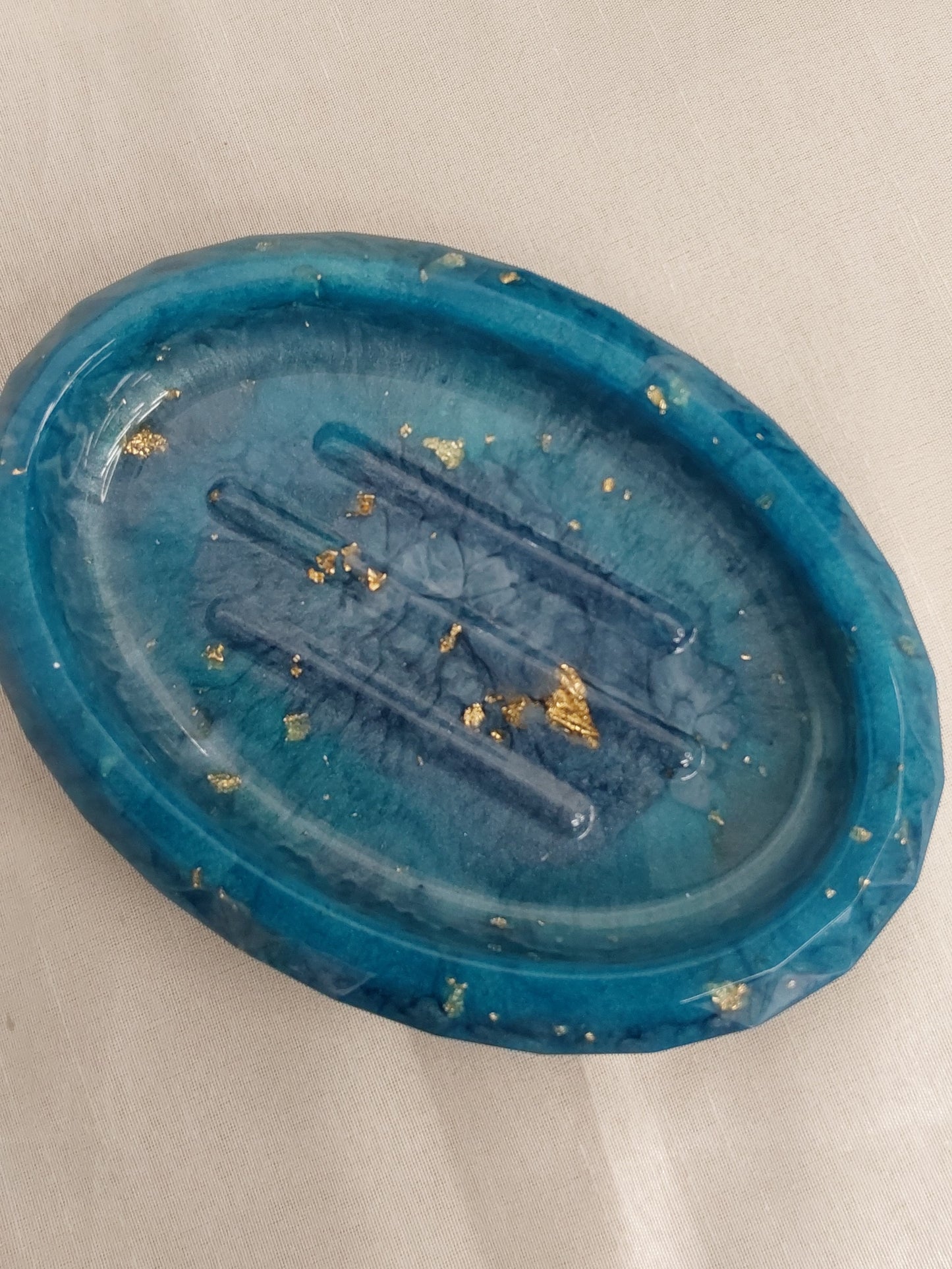 Badezimmer-Set Blau 3teilig