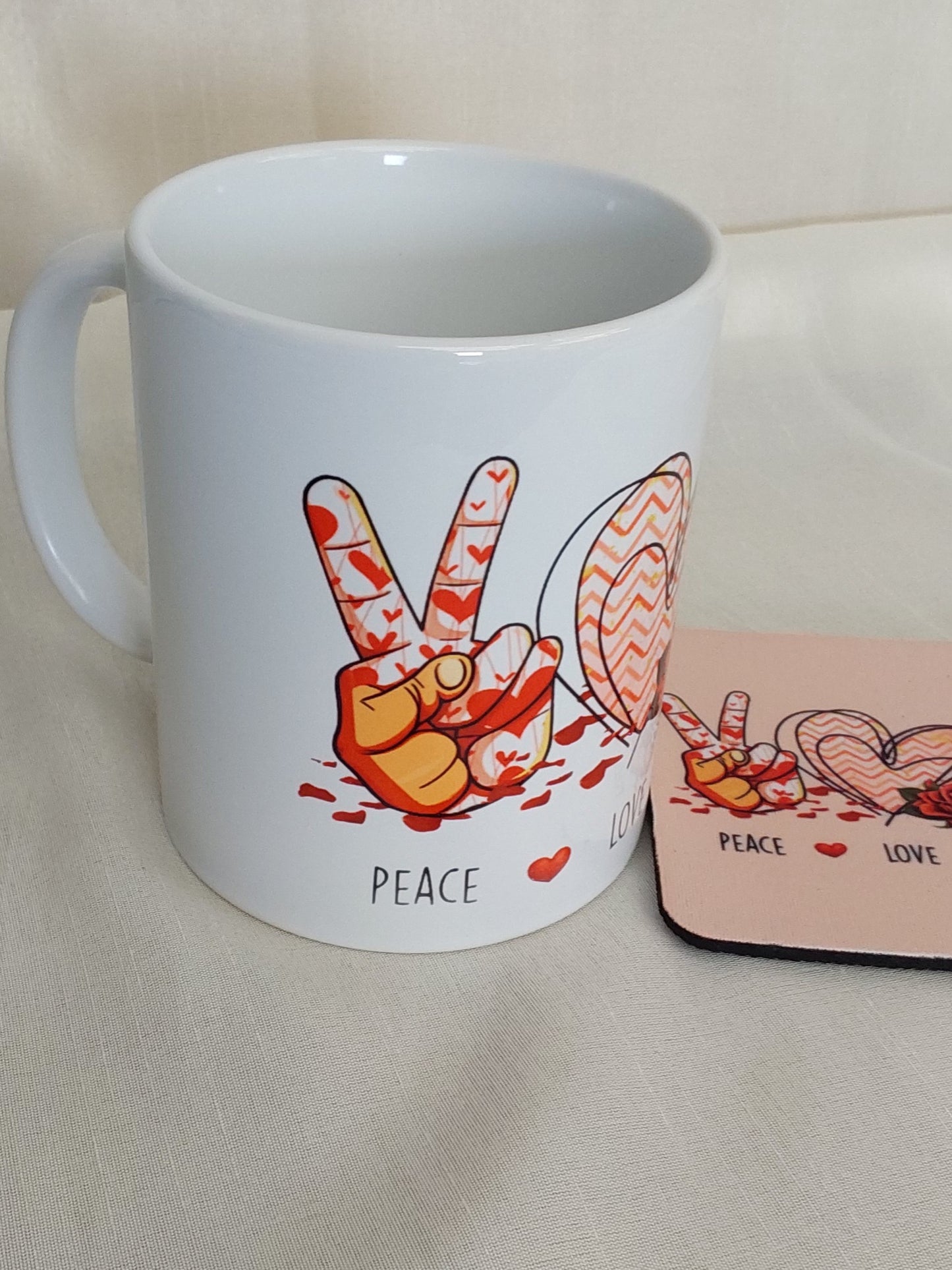 Tasse Peace Love Coffee