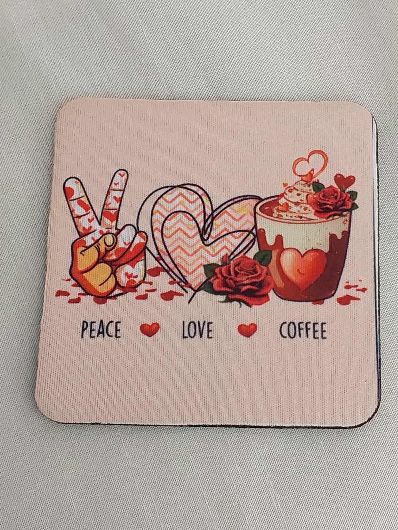 Tasse Peace Love Coffee