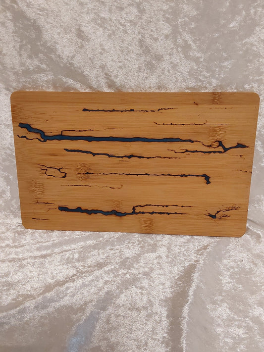 Holztablett Lichtenberg-Design