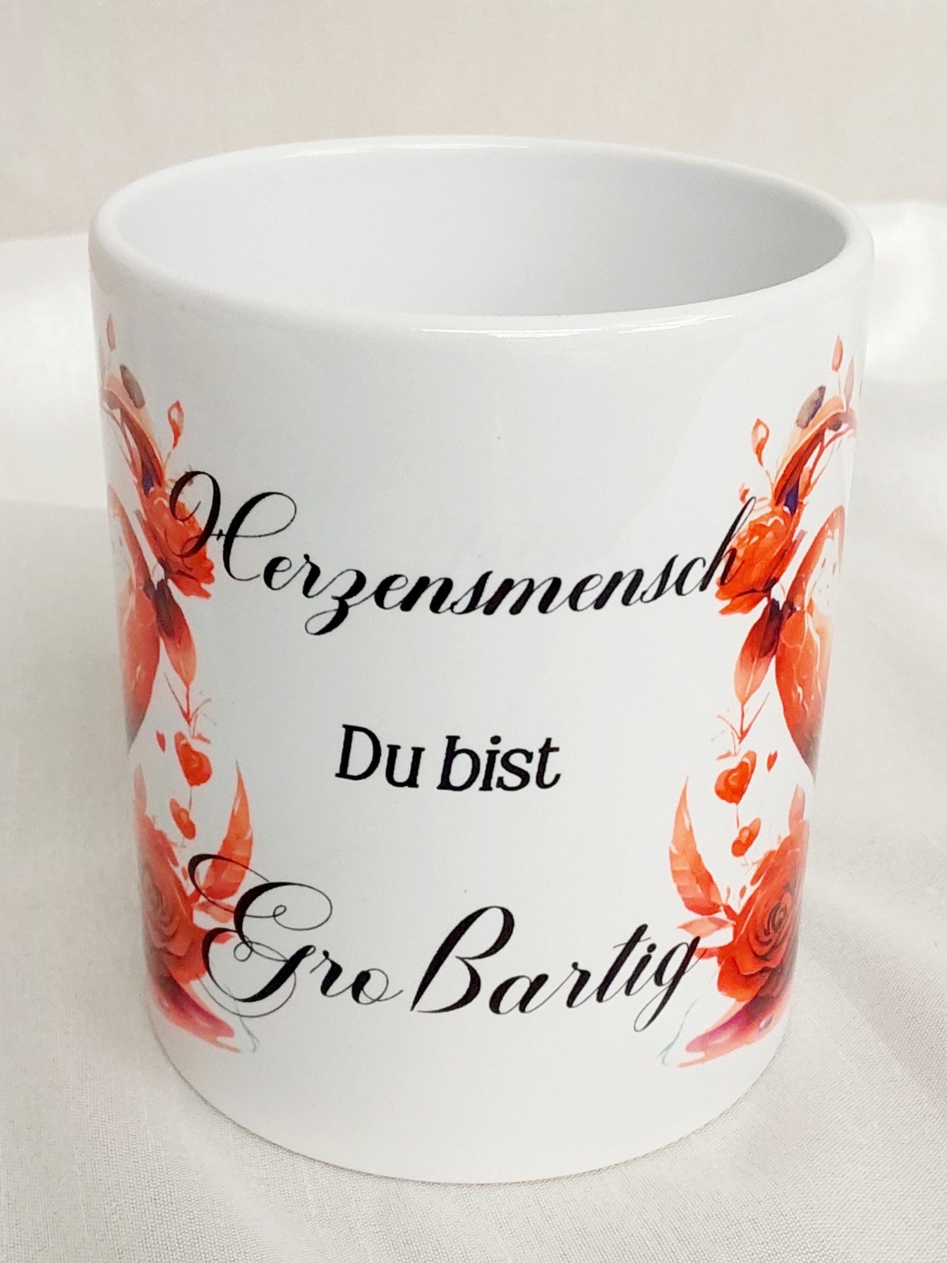 Herz Blumen Spruch Herzensmensch