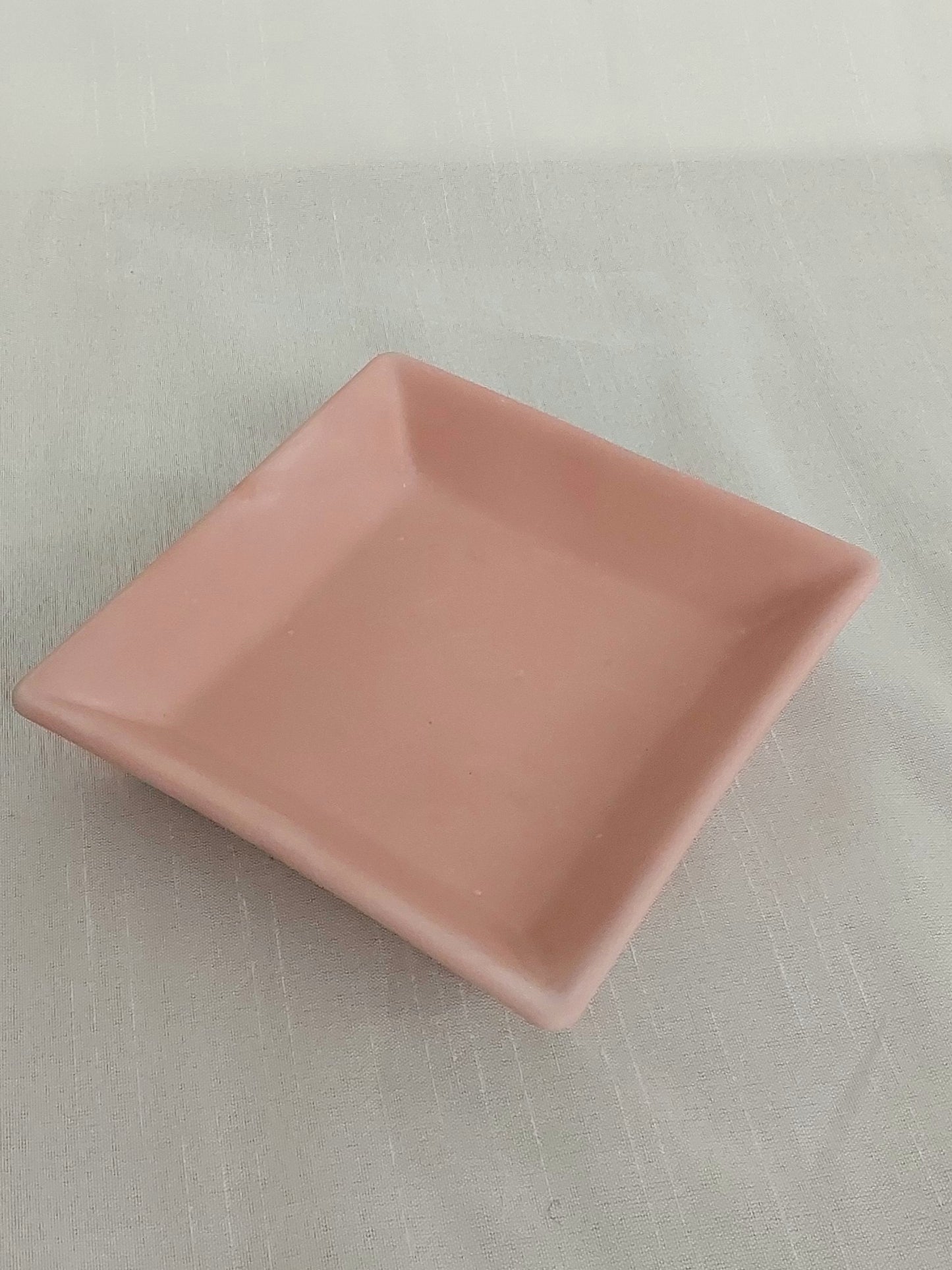 Dekorativer Schalen Kerzenteller in Rosa, Grün und Weiß