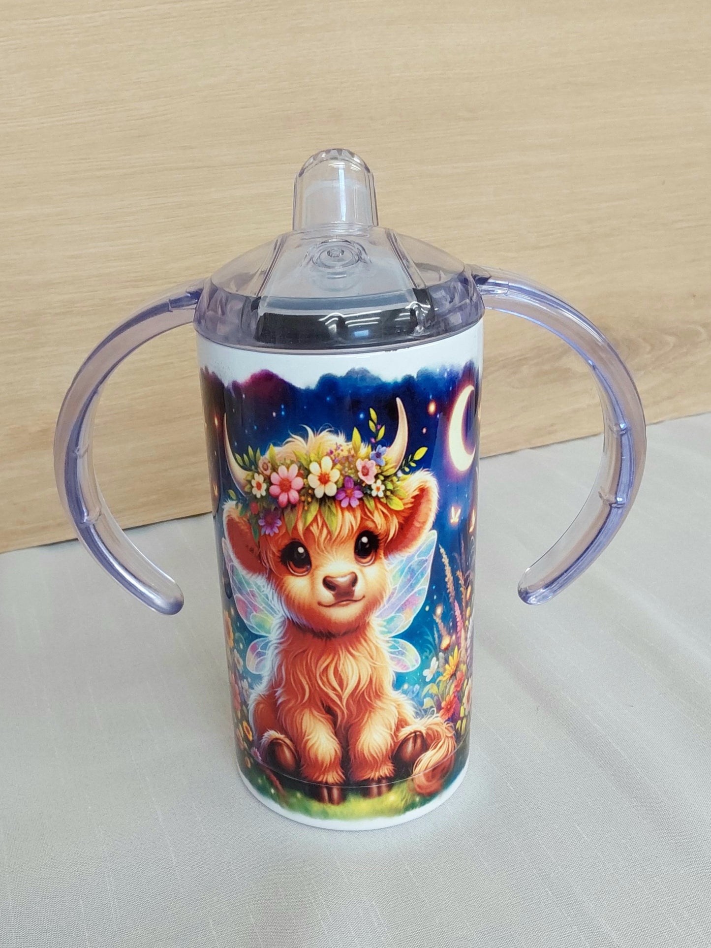 Schnabeltasse Kinderbecher Boho Kuh