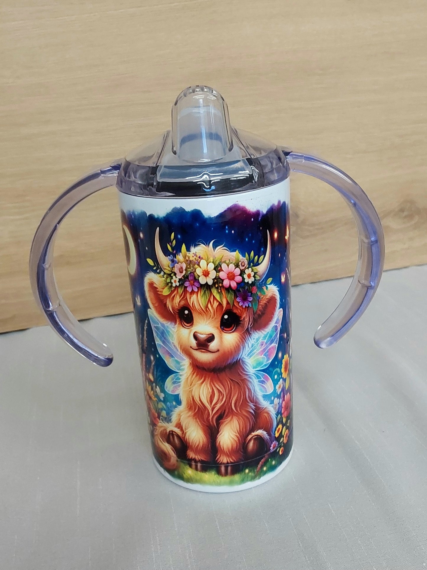 Schnabeltasse Kinderbecher Boho Kuh