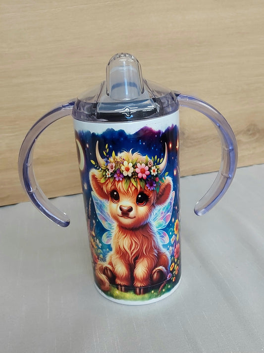 Schnabeltasse Kinderbecher Boho Kuh