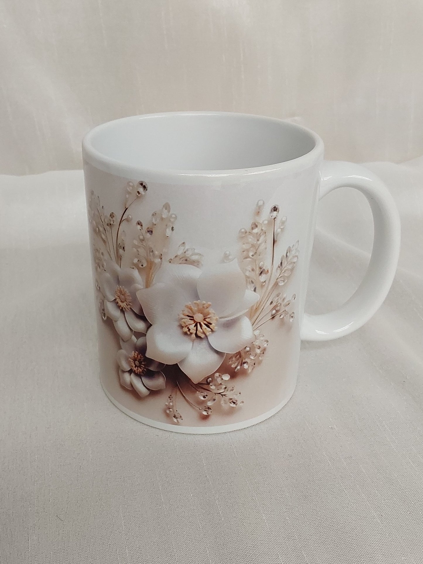 Tasse 3D Blüten