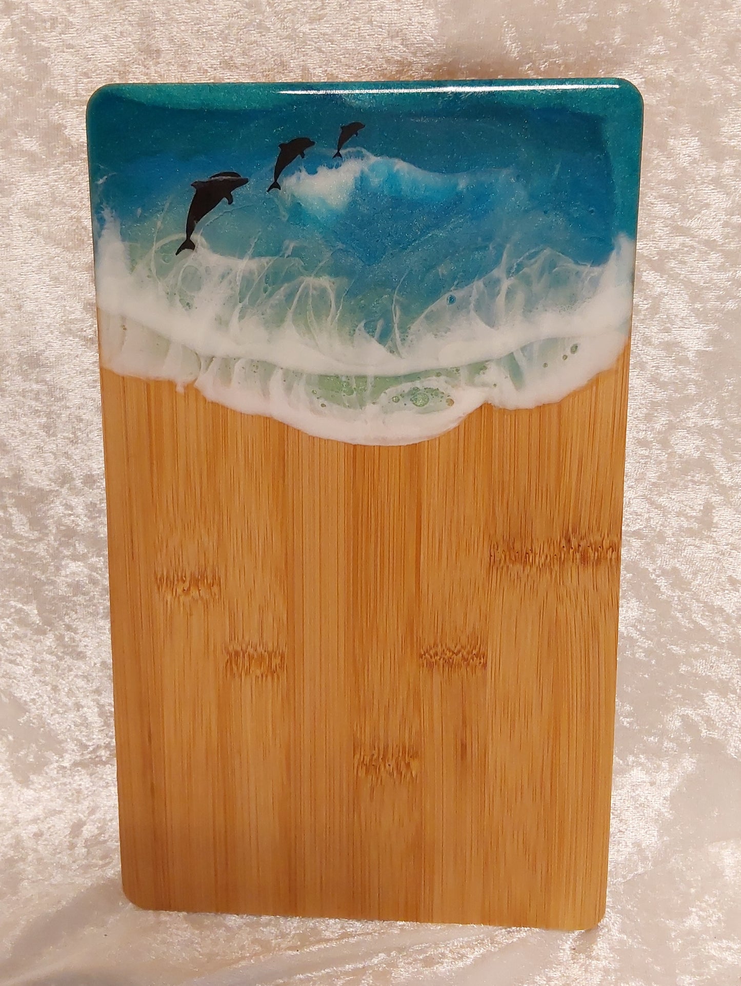 Frühstückbrett mit Resin Design