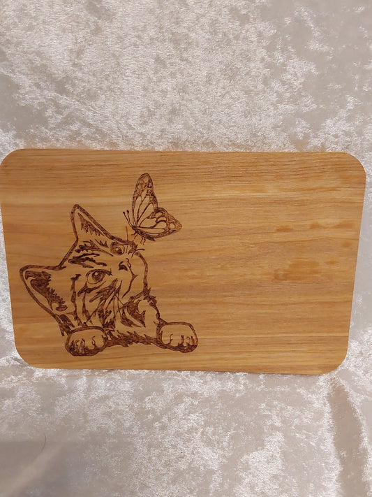 Frühstücksbrett Katze