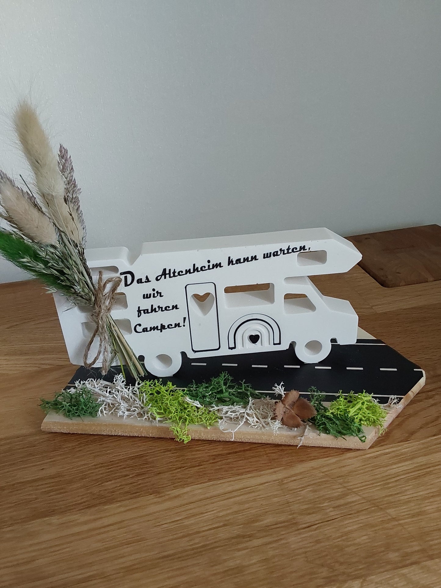 Wohnmobil mit Spruch