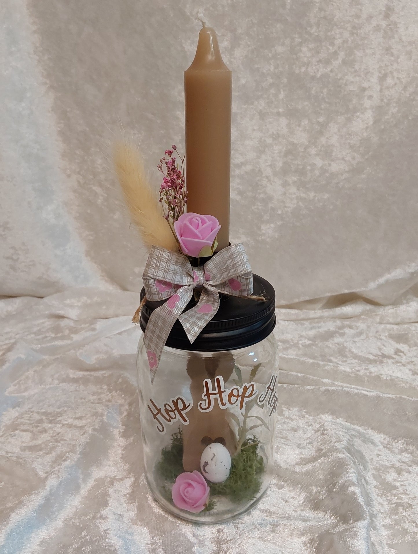 Kerzenhalter auf Glas Ostern