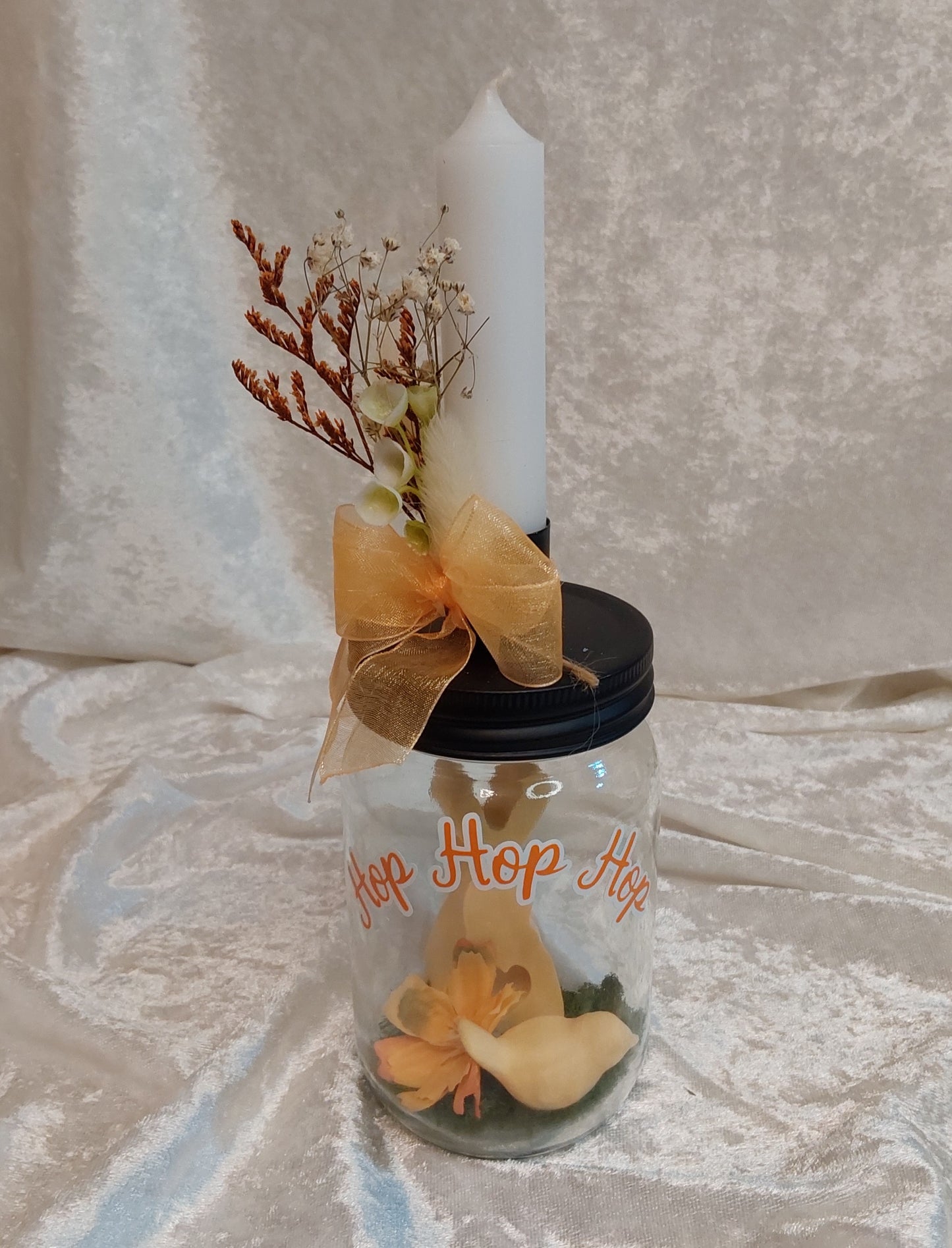 Kerzenhalter auf Glas Ostern