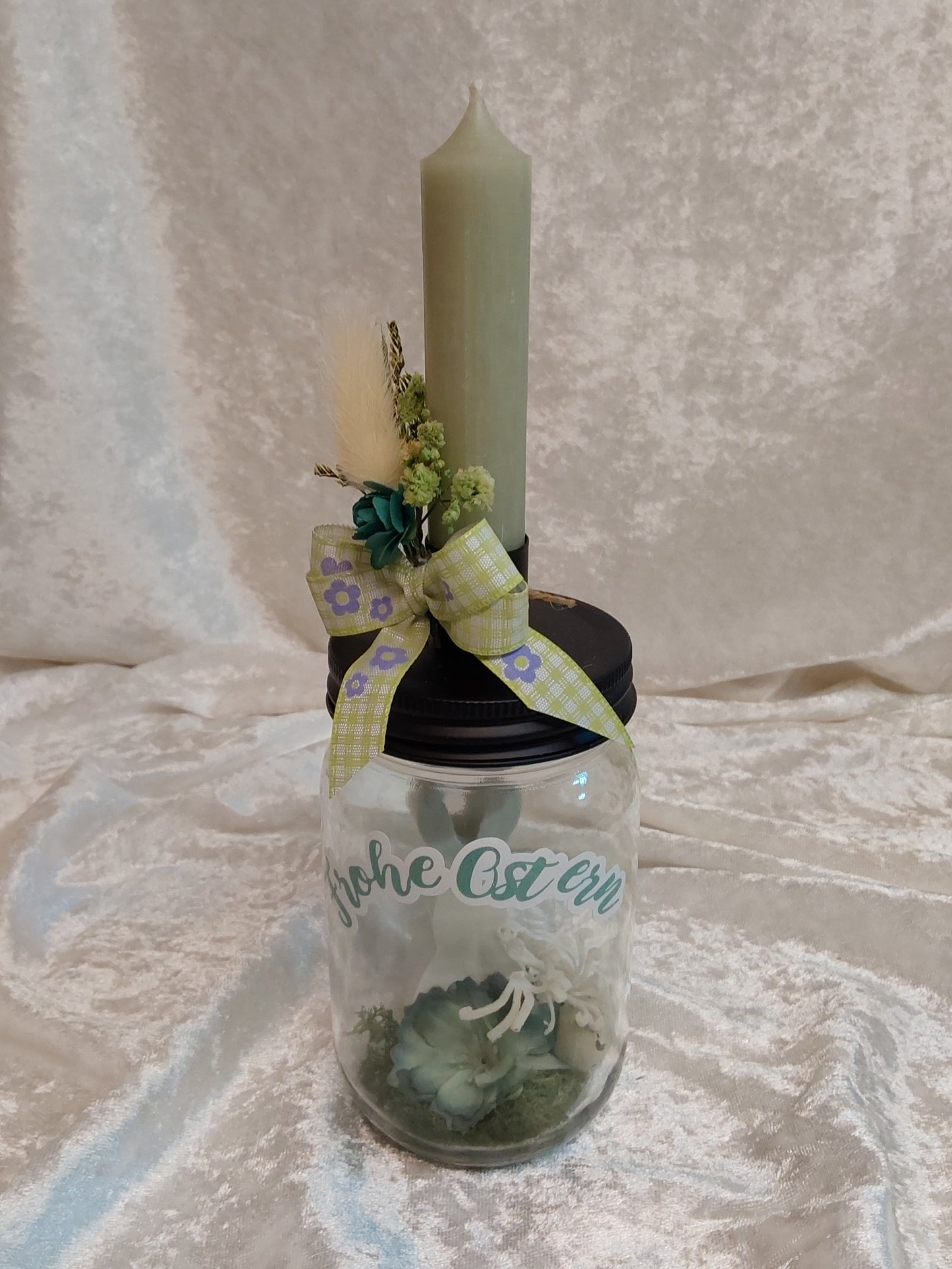 Kerzenhalter auf Glas Ostern