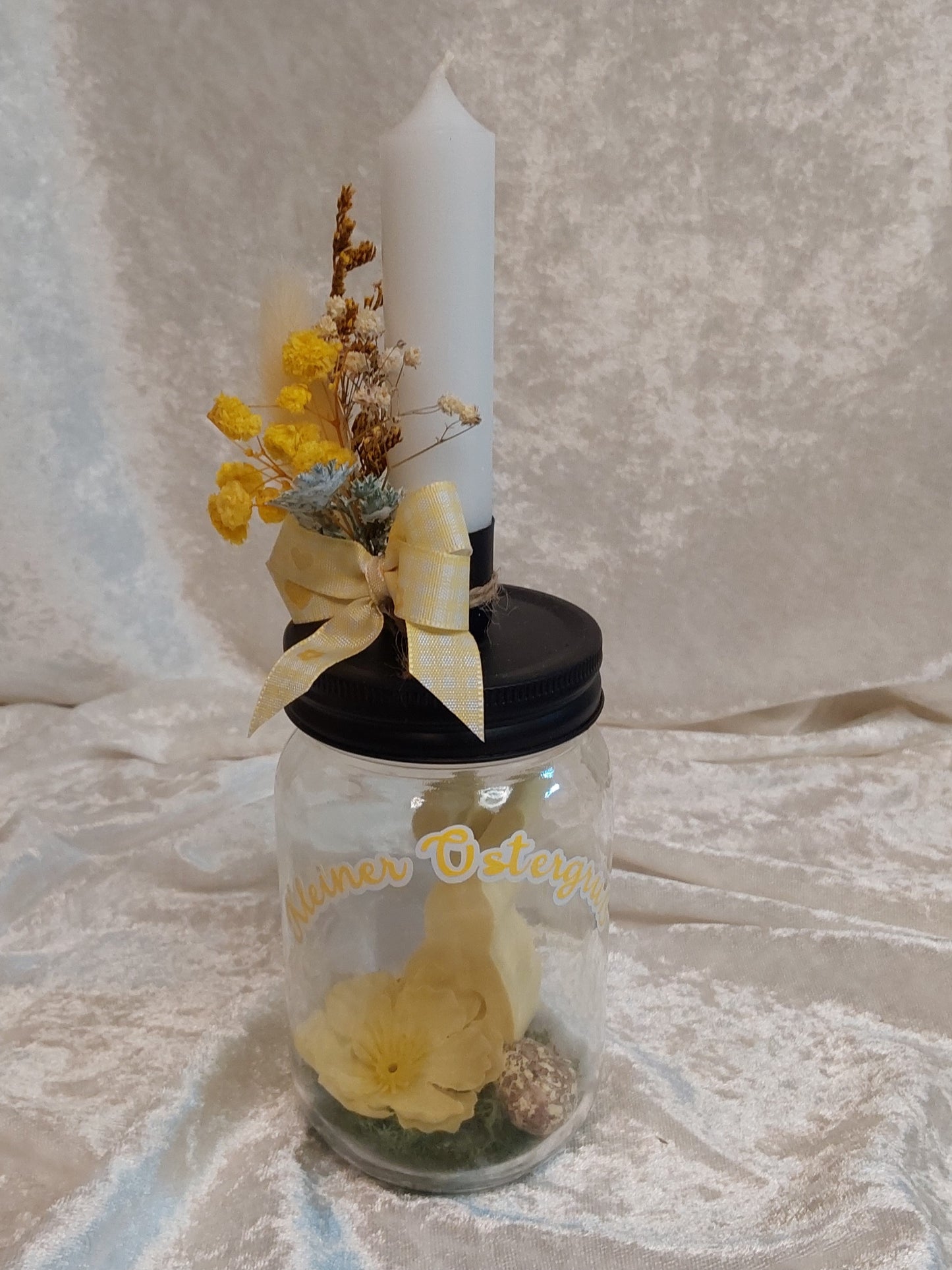 Kerzenhalter auf Glas Ostern