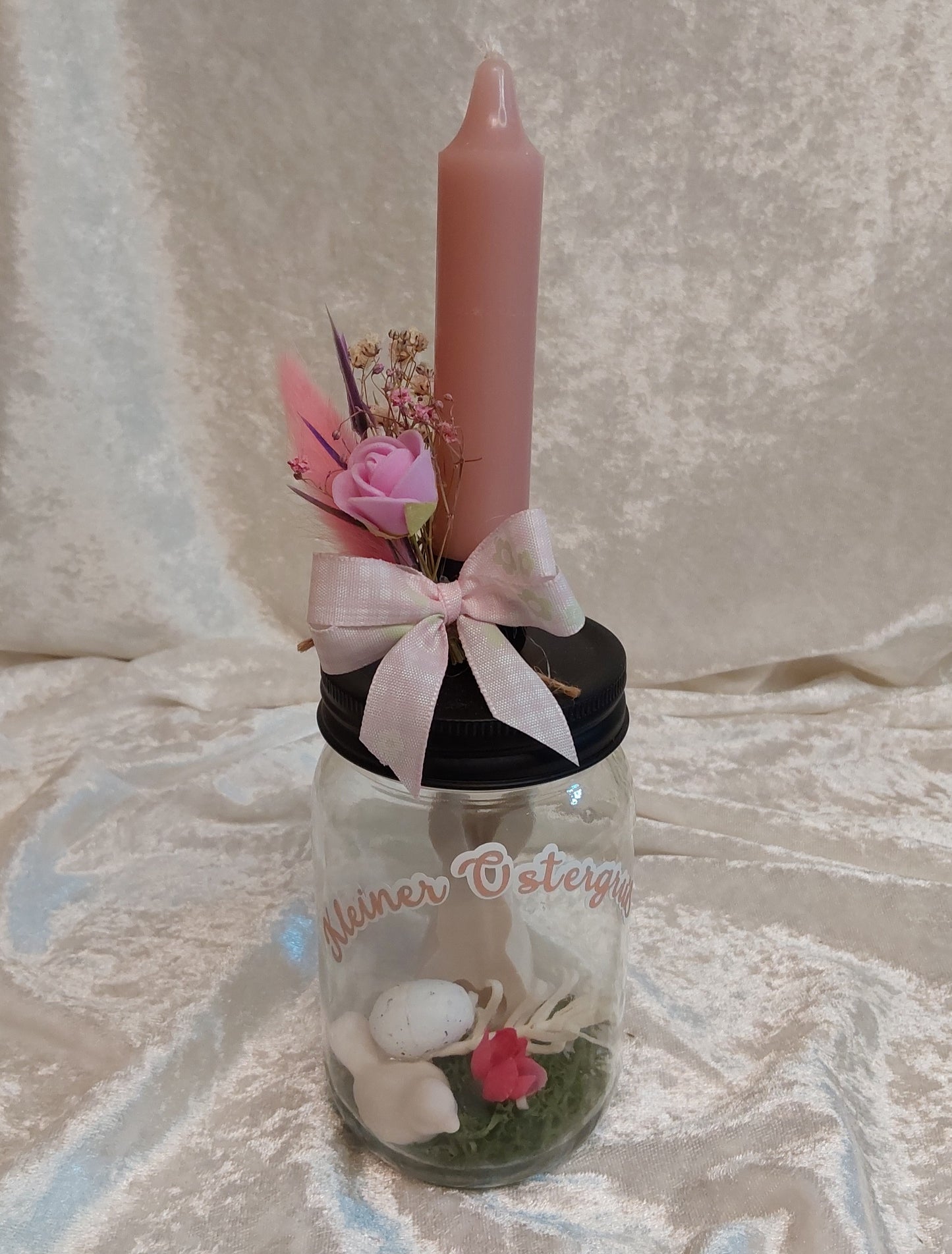 Kerzenhalter auf Glas Ostern