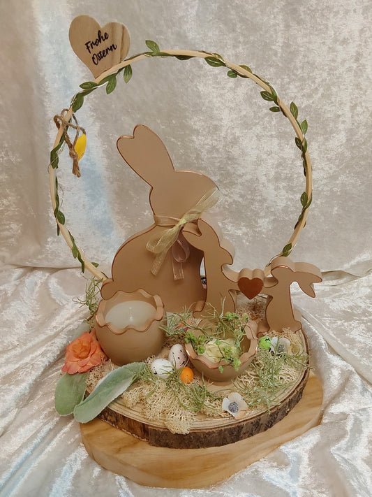 Oster-Deko mit Beleuchtung