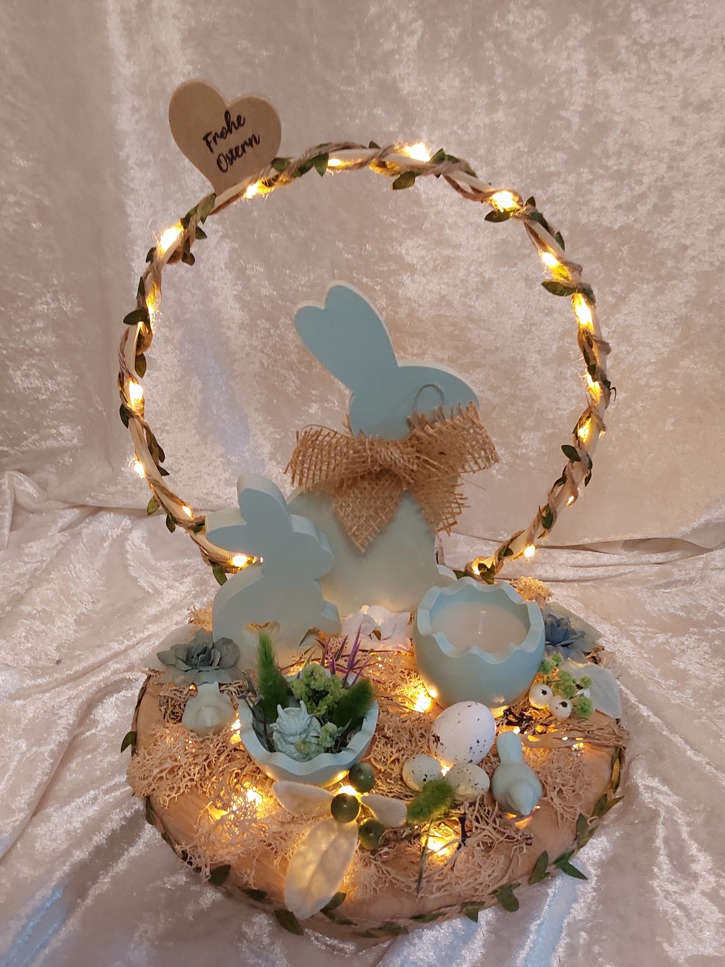 Oster-Deko mit Beleuchtung