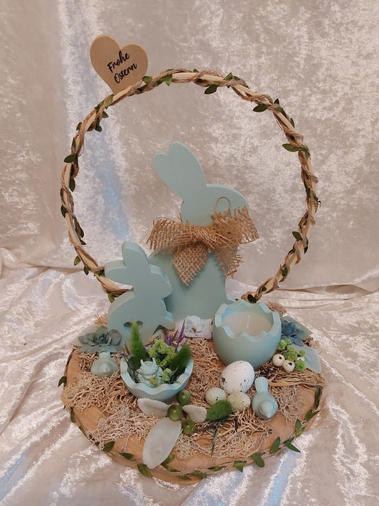 Oster-Deko mit Beleuchtung