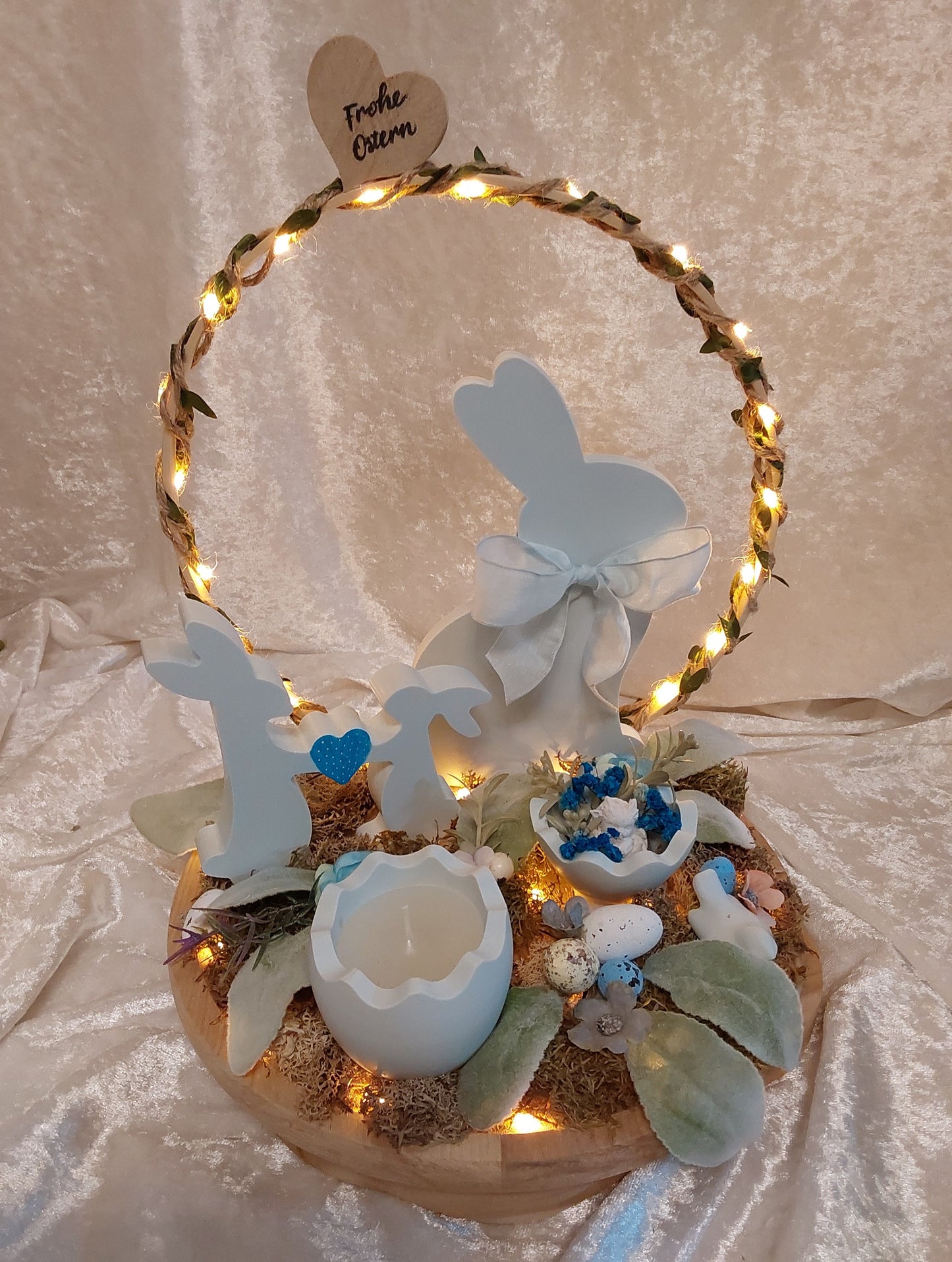 Oster-Deko mit Beleuchtung