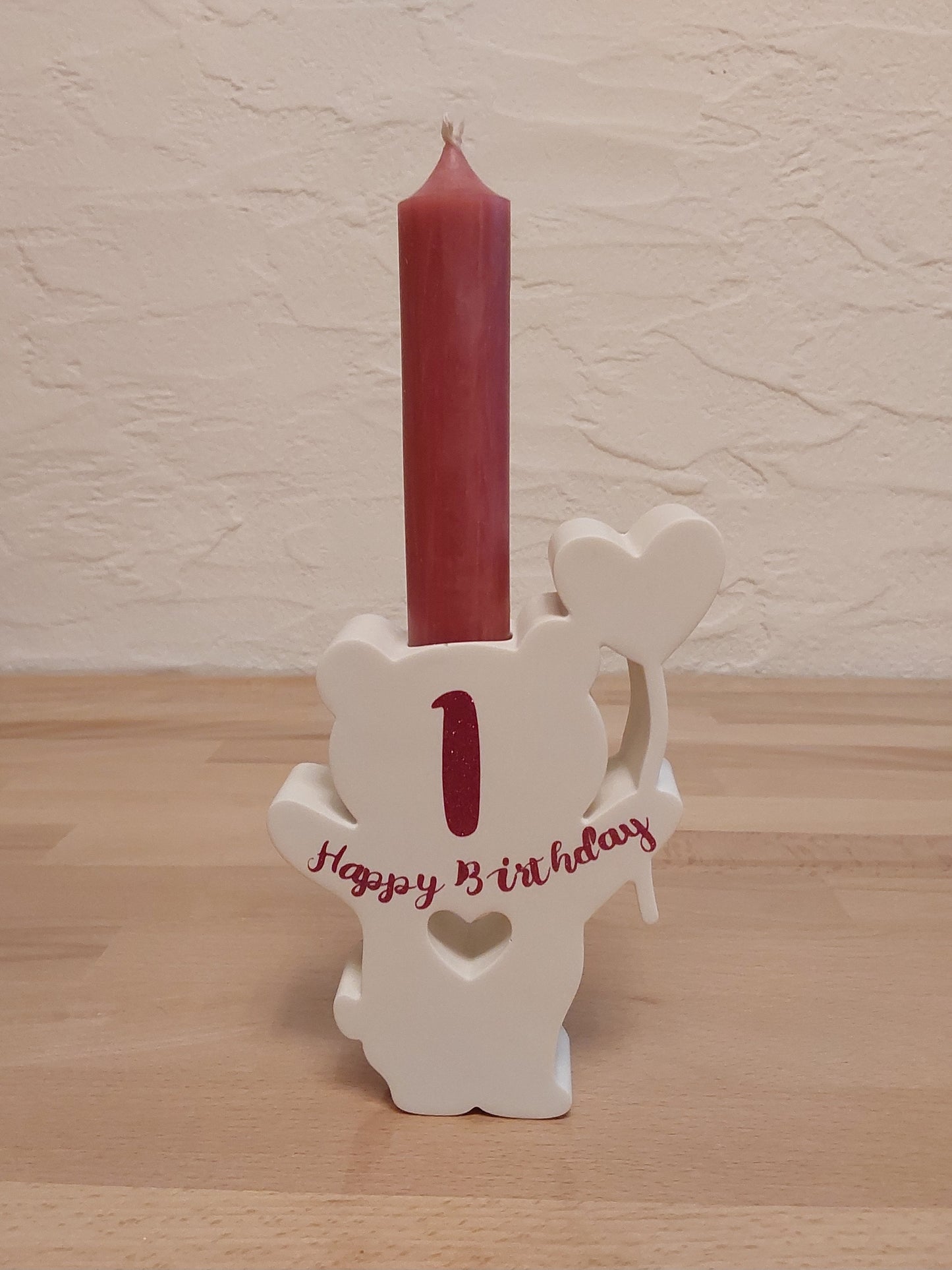 Kerzenständer für den Kindergeburtstag aus Jesmonite