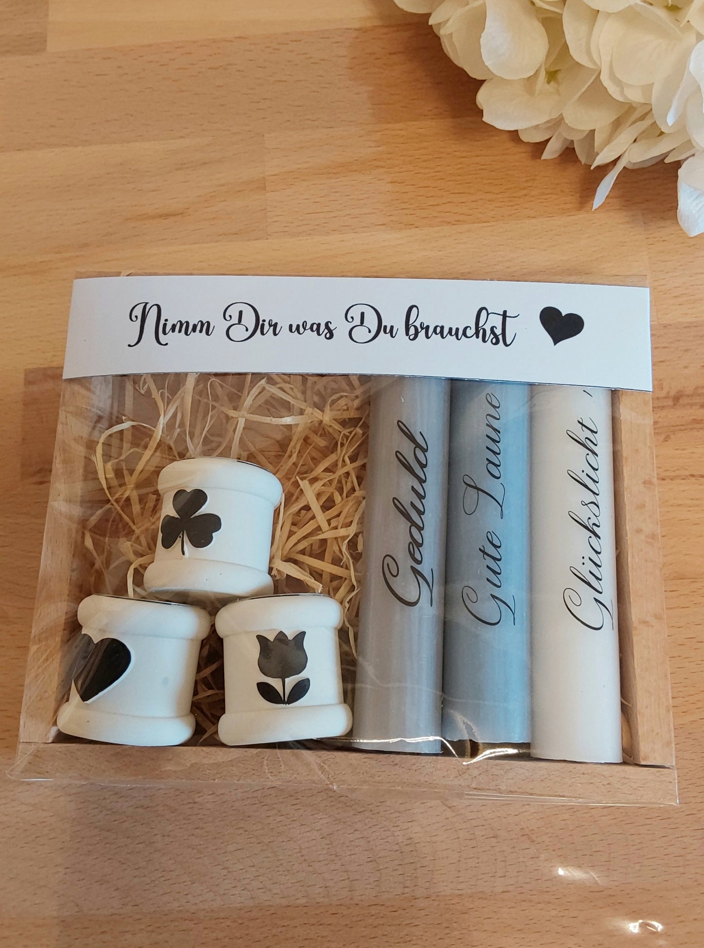 Kerzen Set  mit Kerzenhalter