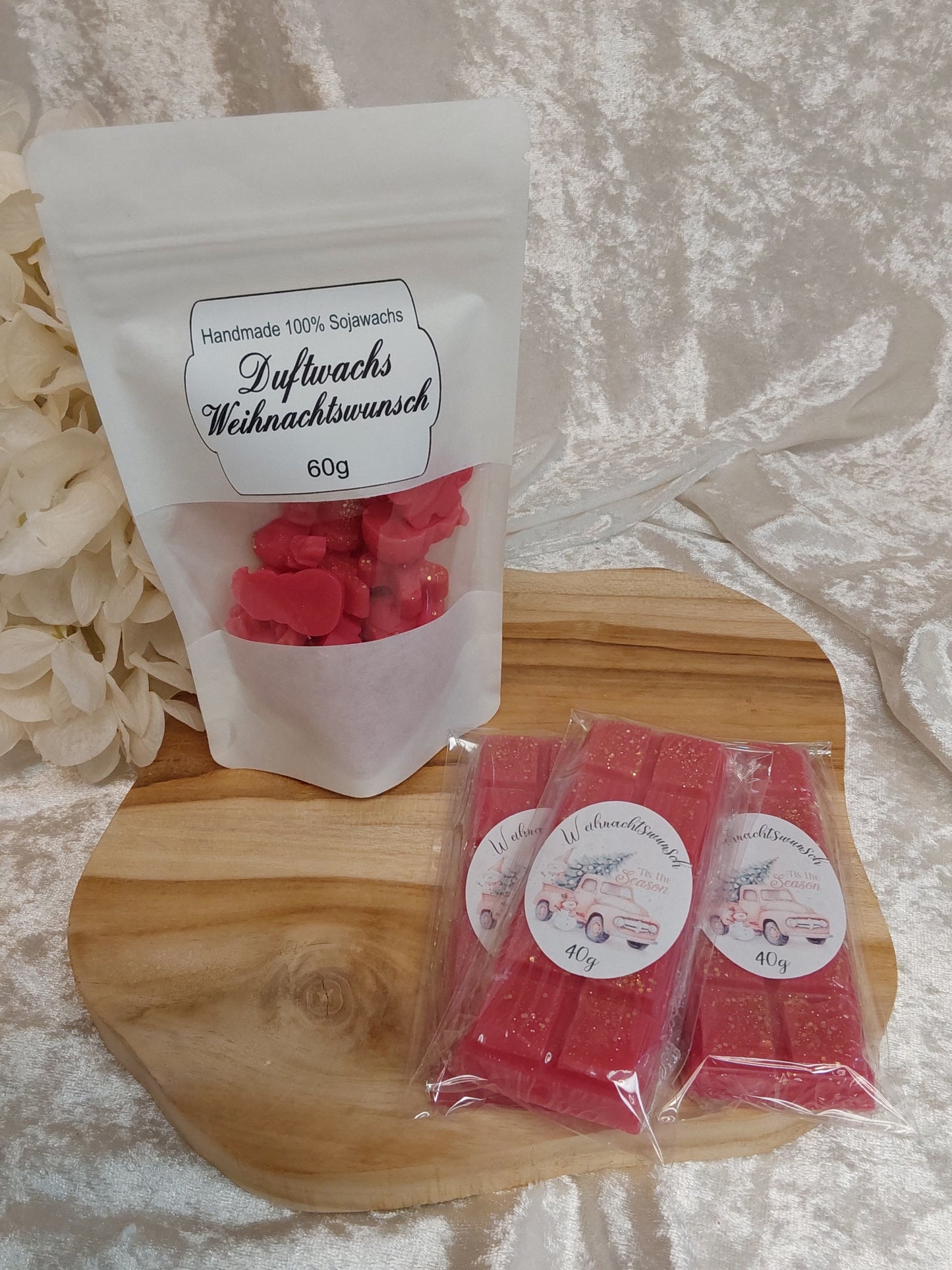 Duftmelt/Duftwachs 2 Varianten, Duft  Weihnachtswunsch