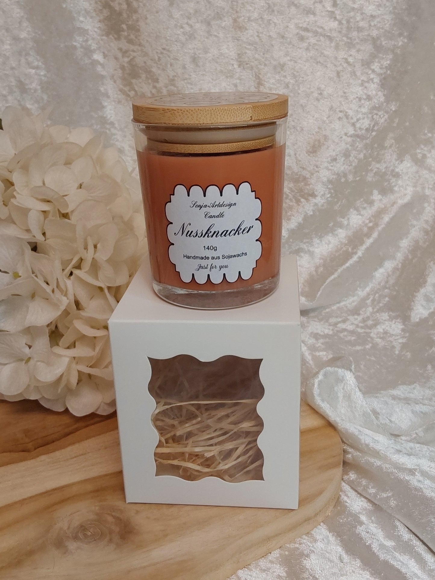 Duftkerze im Glas Nussknacker