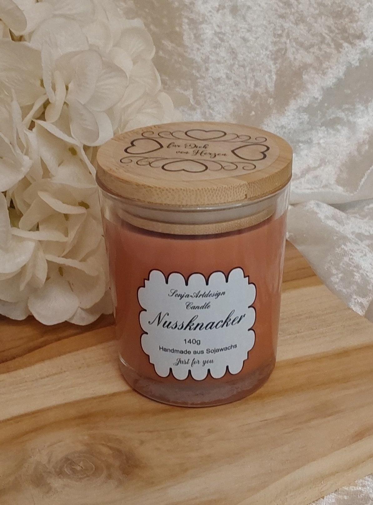 Duftkerze im Glas Nussknacker