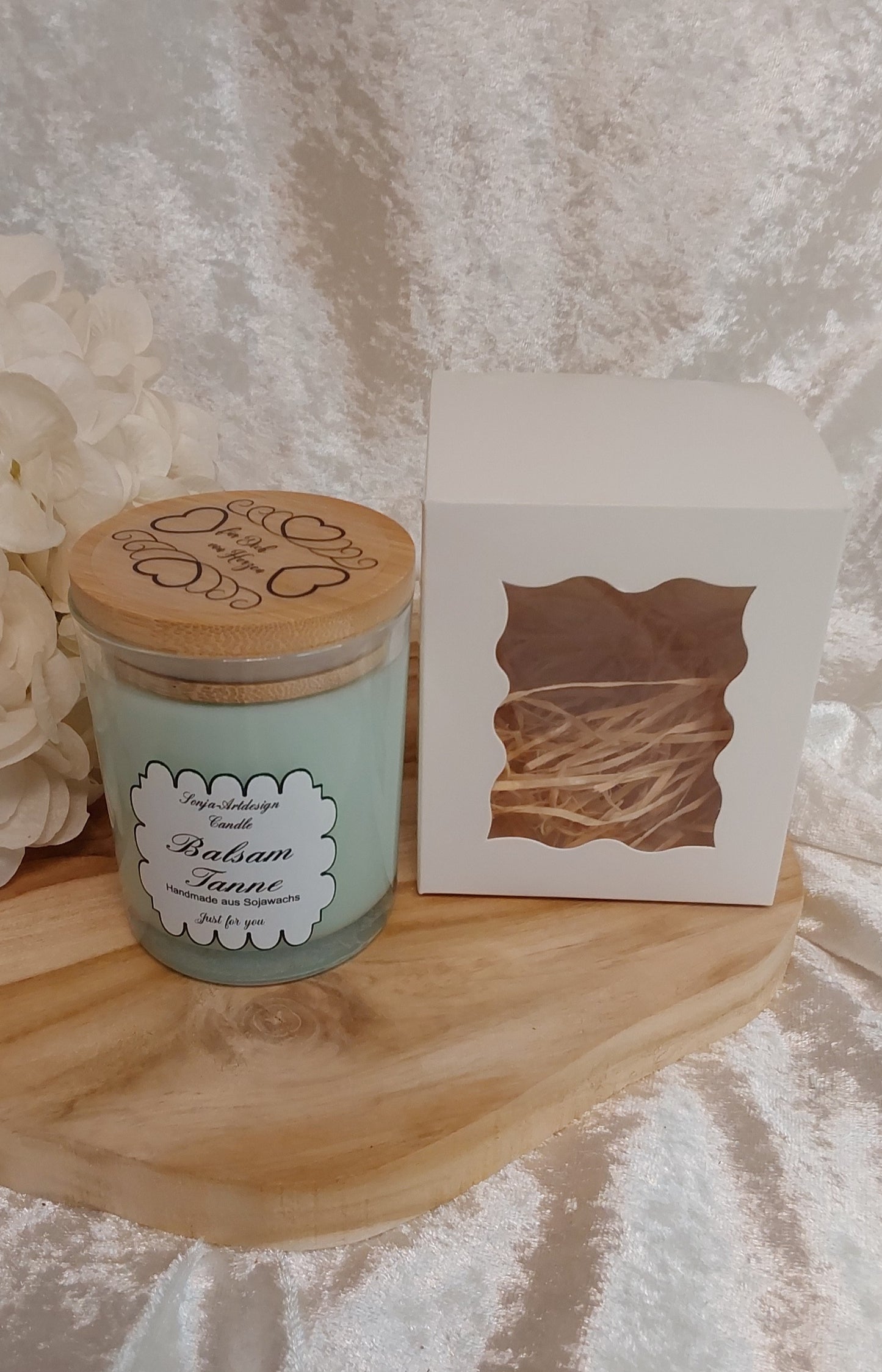 Duftkerze im Glas Balsam Tanne 140g