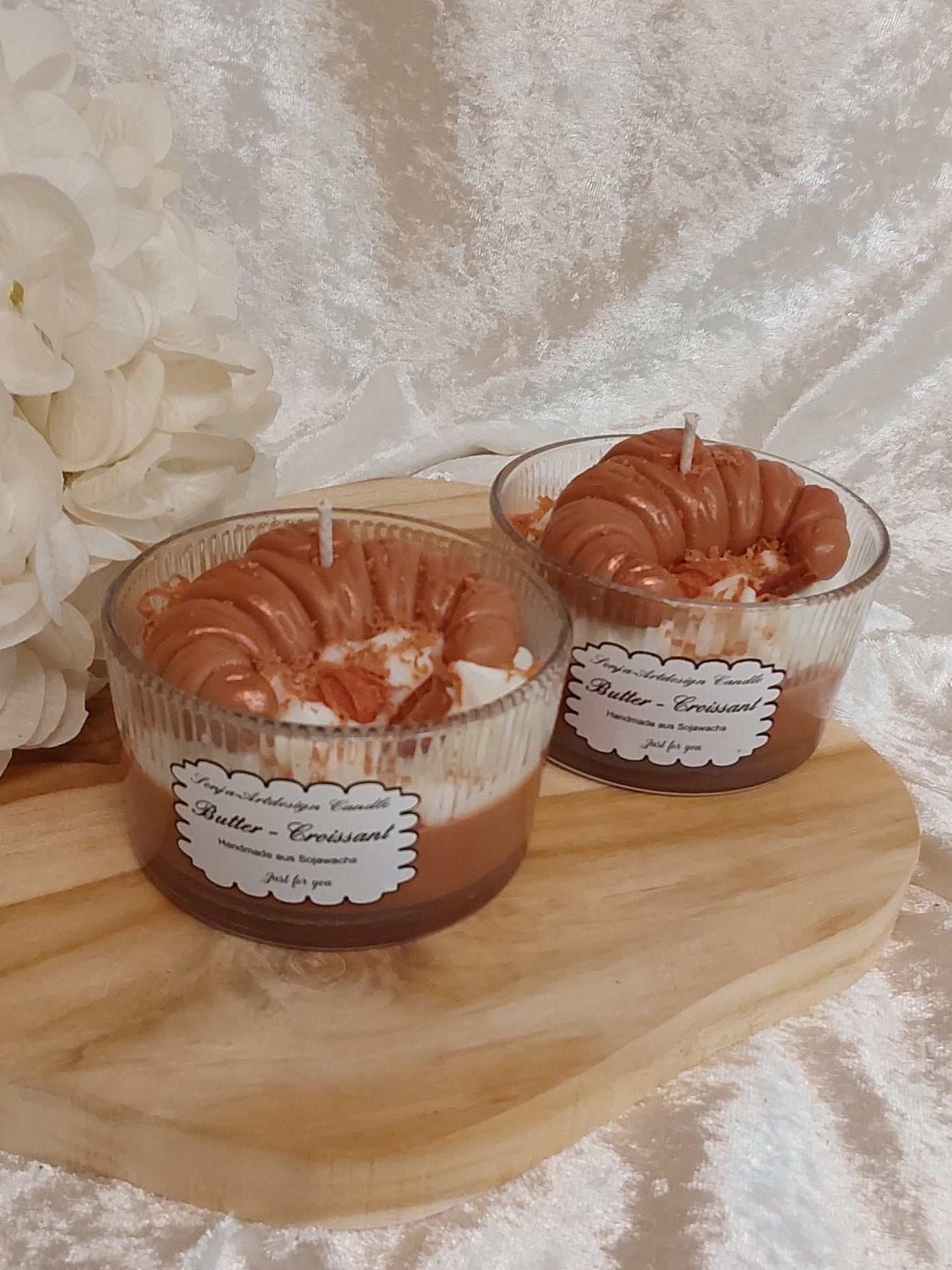 Dessertkerze Buttercroissant