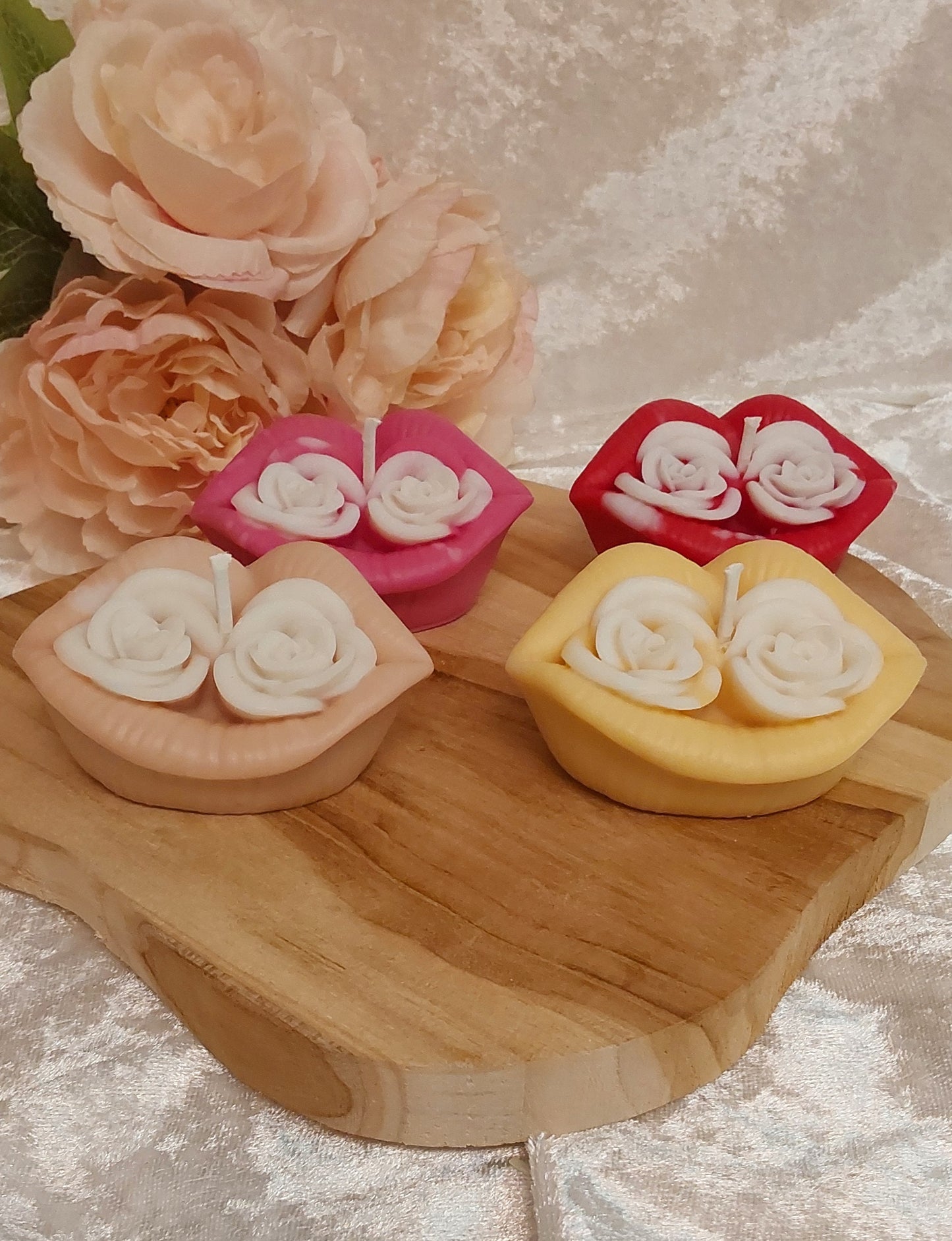 Kuss-Mund-Kerze  verschiedene Düfte