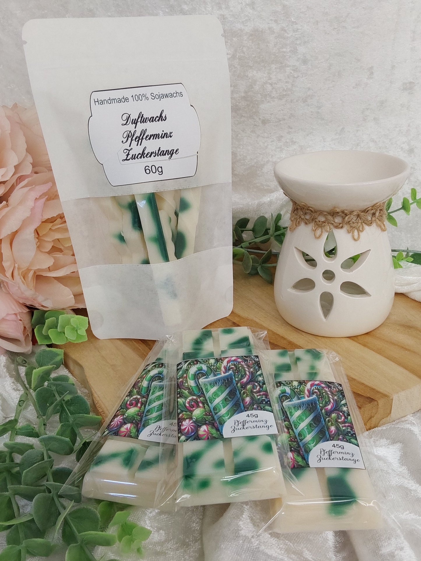 Waxmelts Pfefferminz Zuckerstange