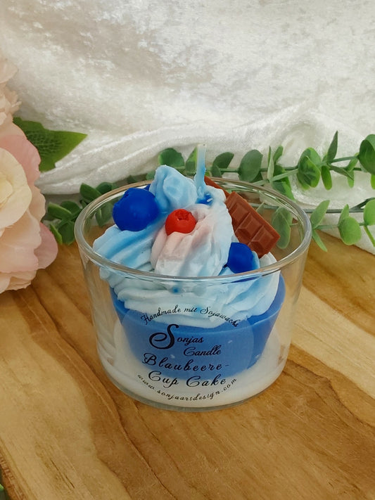 Blaubeere CupCake im Glas