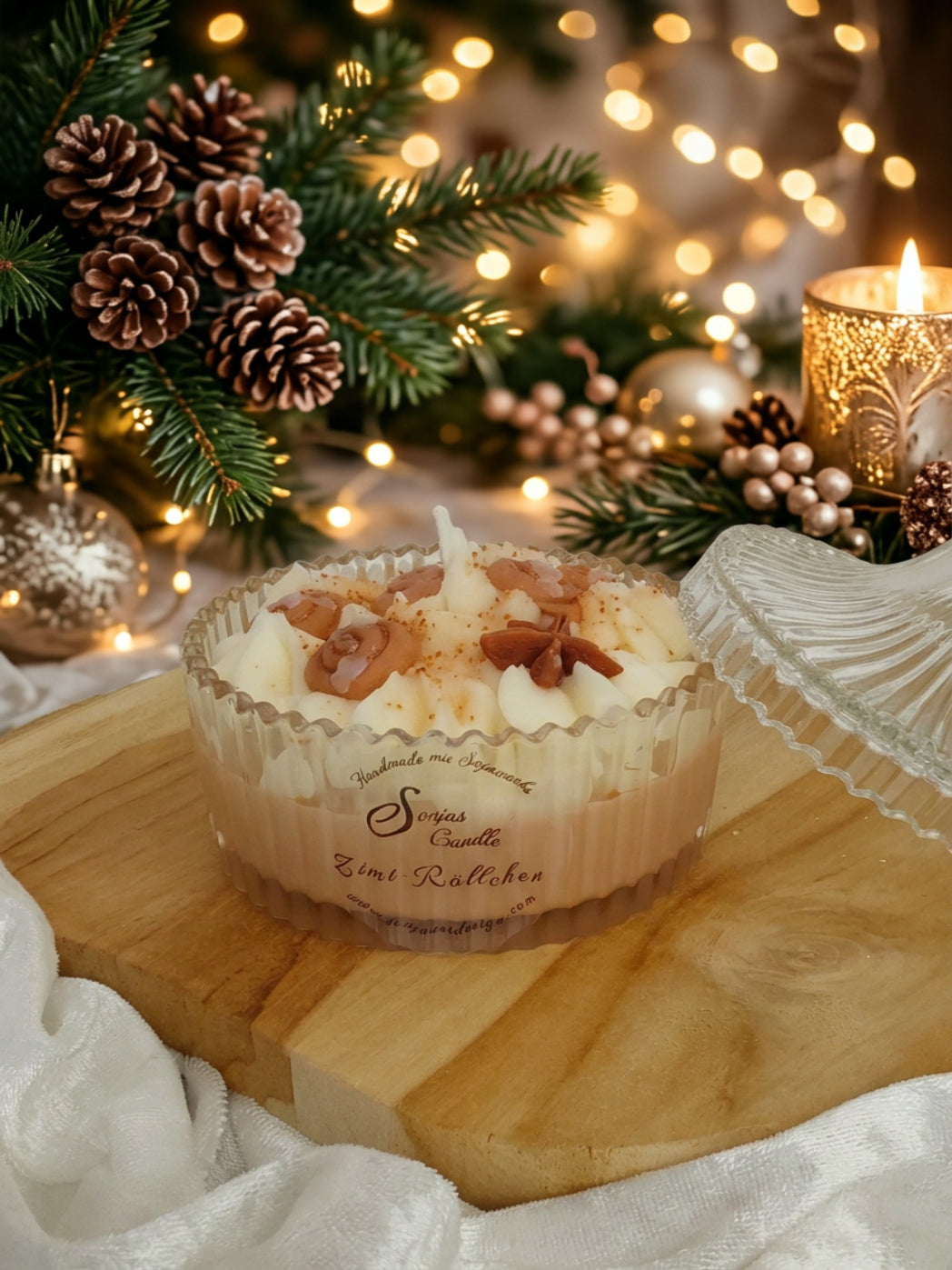 Zimtkerze im Geschenkglas