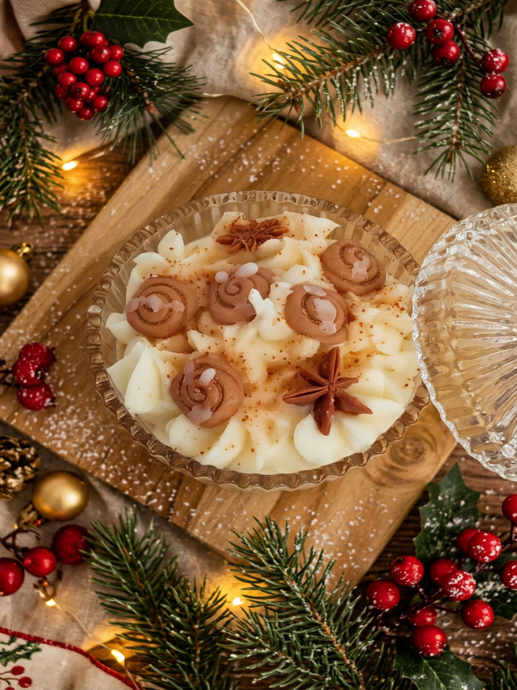 Zimtkerze im Geschenkglas